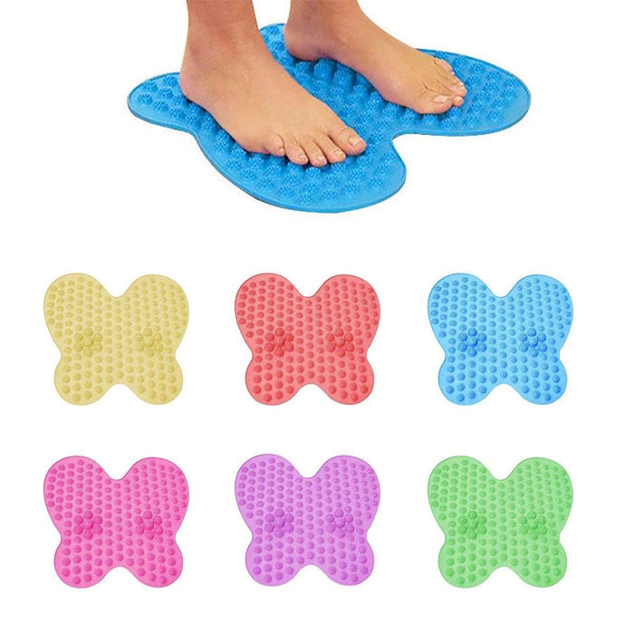 Massage Reflexology Mat Washable Foot Pain Relief Mat Butterfly Shape Random Colour 🇬🇧