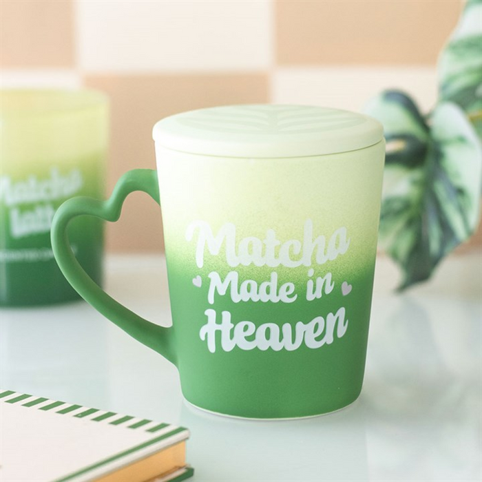 Matcha Made in Heaven Mug with Coaster Lid 🇬🇧