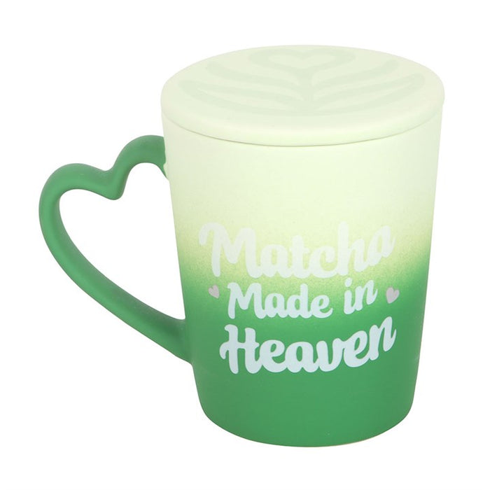 Matcha Made in Heaven Mug with Coaster Lid 🇬🇧