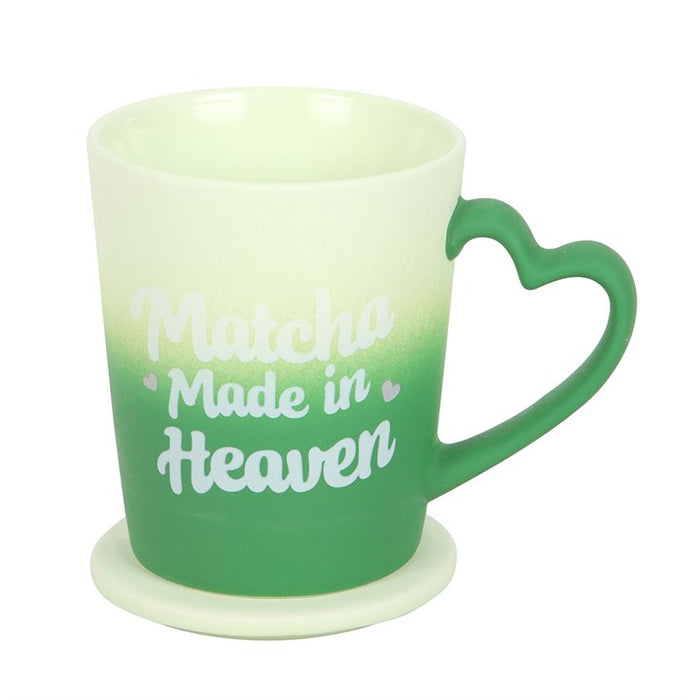 Matcha Made in Heaven Mug with Coaster Lid 🇬🇧