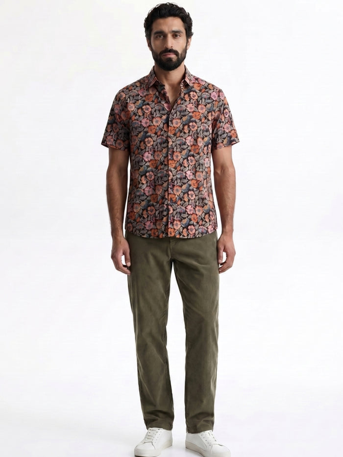 Men's Multi Tencel Linen Regular Fit Shirt