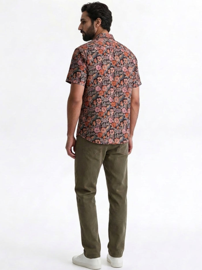 Men's Multi Tencel Linen Regular Fit Shirt