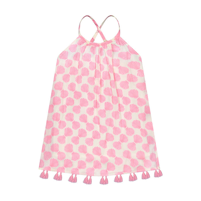 Mer St Barth Mini Chantal Sundress Shell Beach Pink
