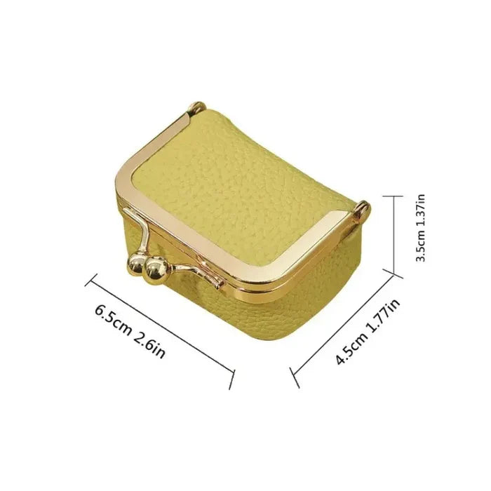 Mini Jewelry or Coin Purse Genuine Leather Many Colors