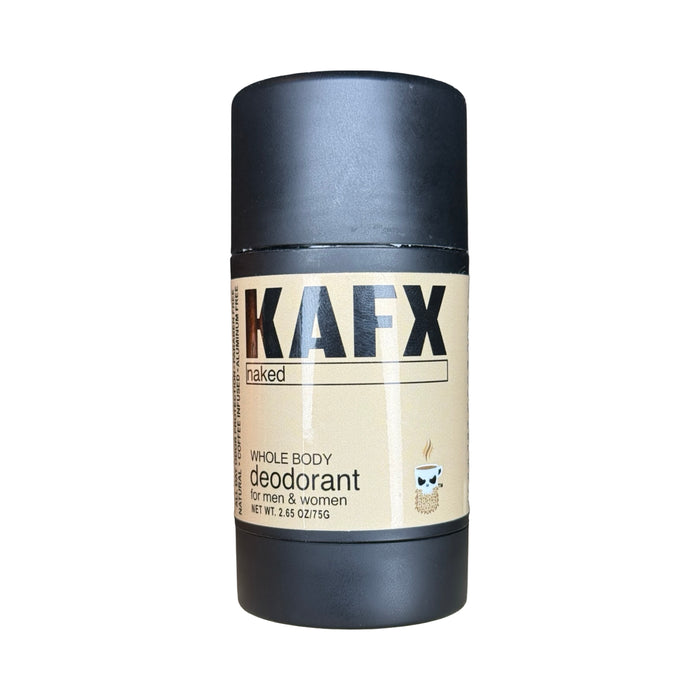 Naked (Unscented) Coffee-Infused Natural Deodorant – Fragrance-Free & Effective