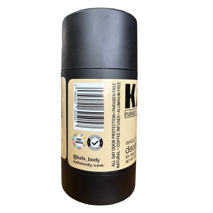 Naked (Unscented) Coffee-Infused Natural Deodorant – Fragrance-Free & Effective