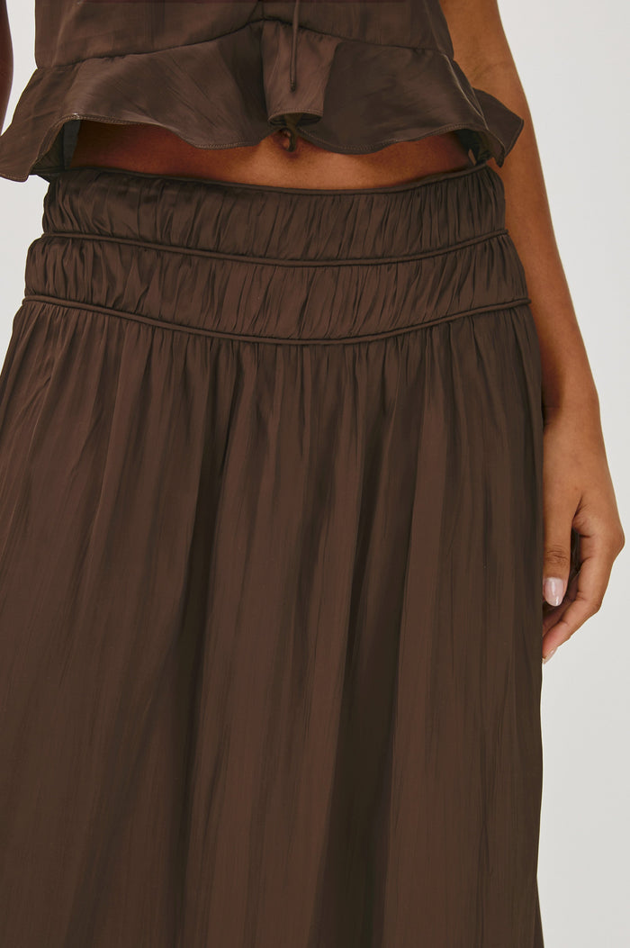 NARA SKIRT - ESPRESSO