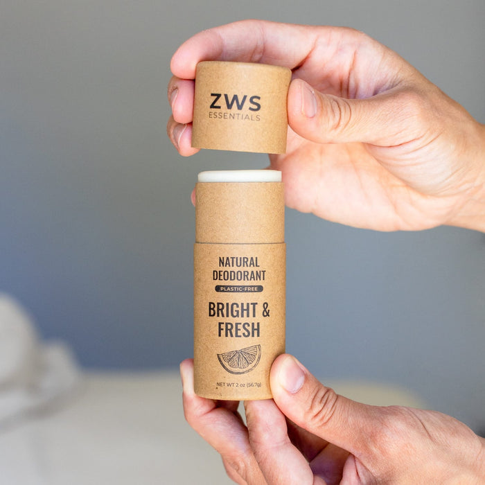 ZWS Essentials Natural Deodorant- ZWS Essentials, Aluminum-Free, Plastic-Free, 2.6 oz