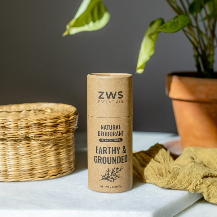 ZWS Essentials Natural Deodorant- ZWS Essentials, Aluminum-Free, Plastic-Free, 2.6 oz