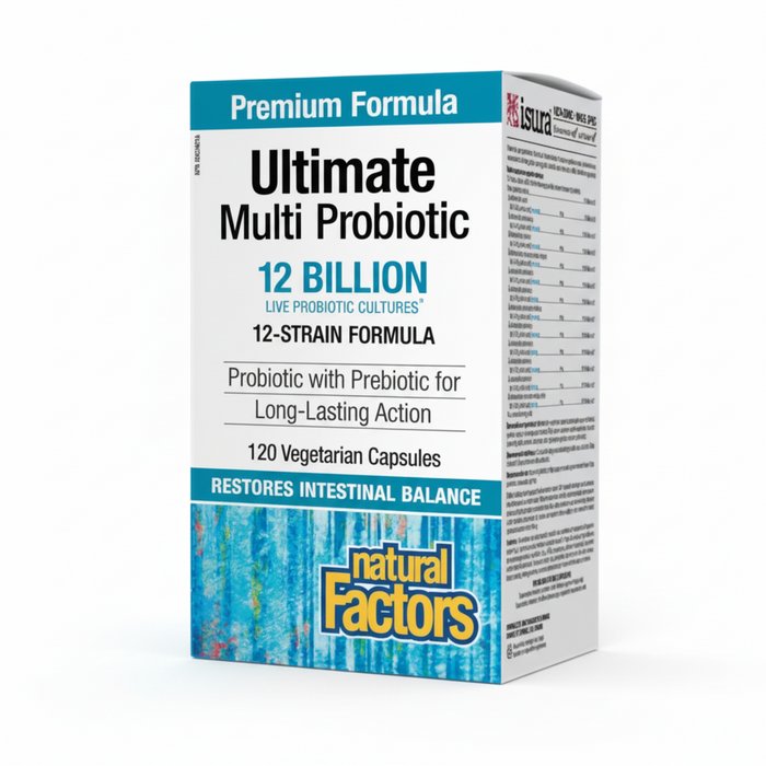 Natural Factors: Ultimate Multi Probiotic 12 Billion Live Probiotic Cultures