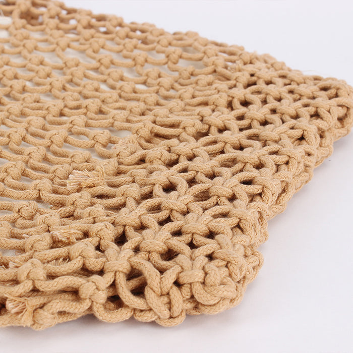 New Simple Handmade Woven Bag Made Of Cotton Rope 🇨🇳