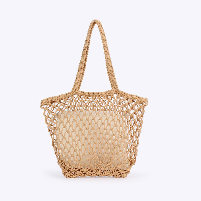 New Simple Handmade Woven Bag Made Of Cotton Rope 🇨🇳