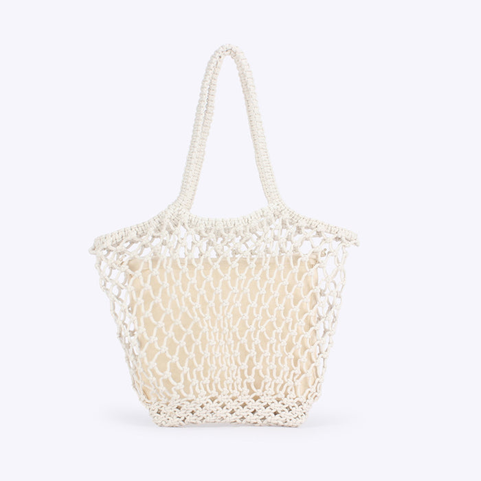 New Simple Handmade Woven Bag Made Of Cotton Rope 🇨🇳