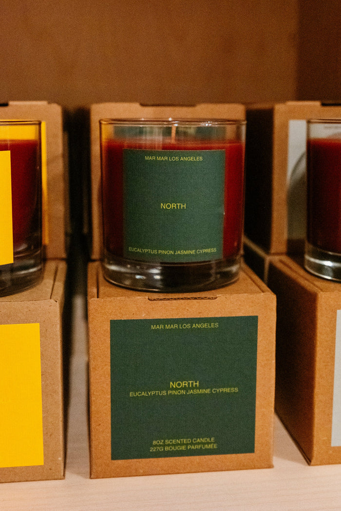 North Candle | Eucalyptus Pinon Jasmine Cypress