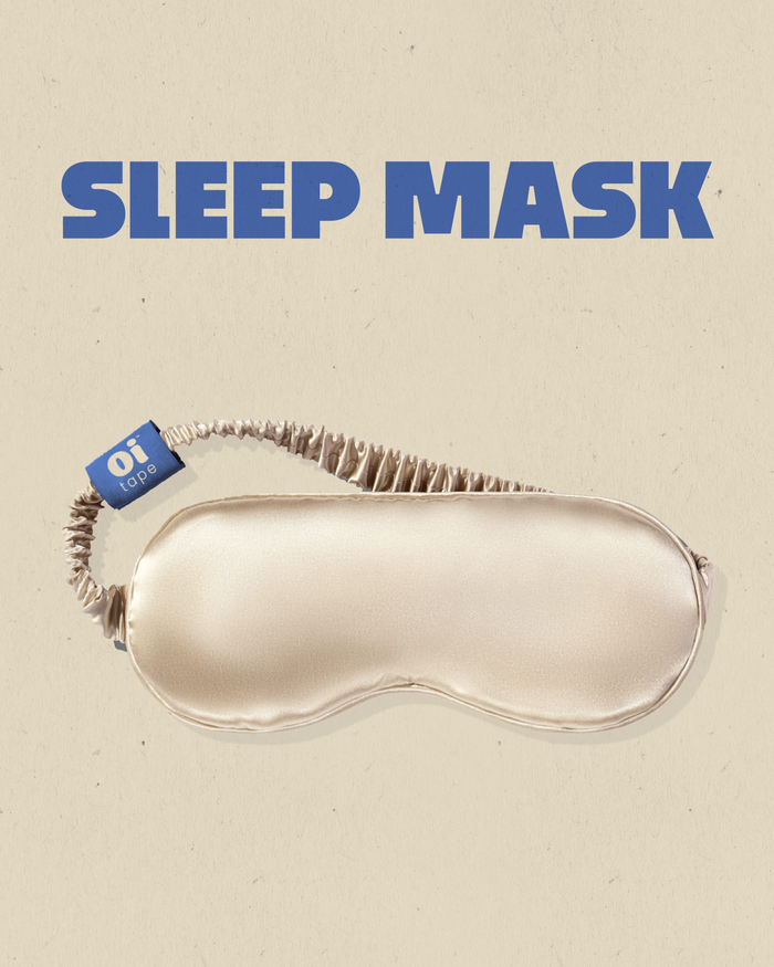 oi tape sleep mask silky eye cover with strap