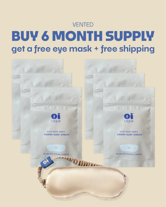 oi tape™ Vented 6 Month Supply + Free Eye Mask
