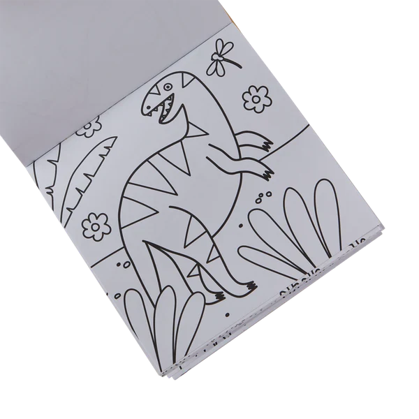 Ooly Carry Along Coloring Book and Crayon Kit - Dinoland