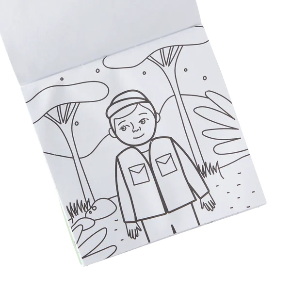 Ooly Carry Along Coloring Book and Crayon Kit - On Safari
