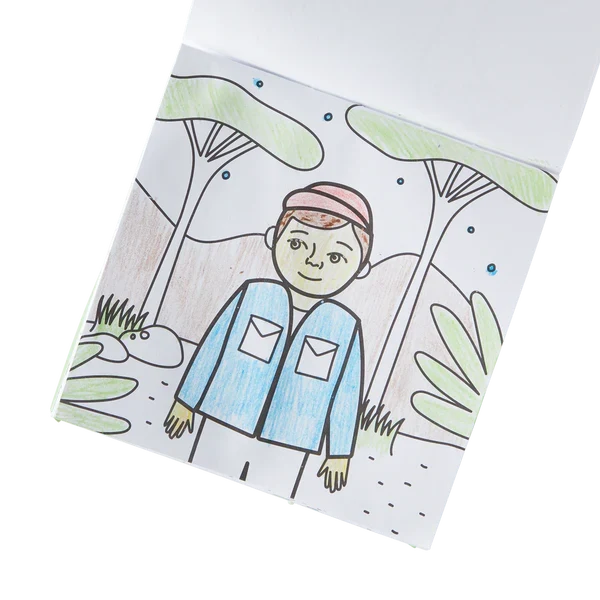 Ooly Carry Along Coloring Book and Crayon Kit - On Safari