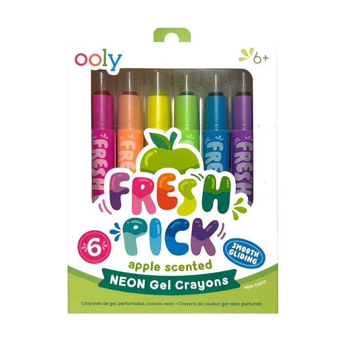 Ooly Fresh Pick Apple Scented Gel Crayons
