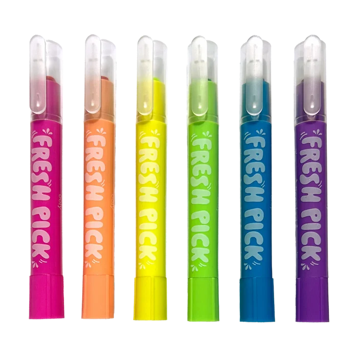 Ooly Fresh Pick Apple Scented Gel Crayons
