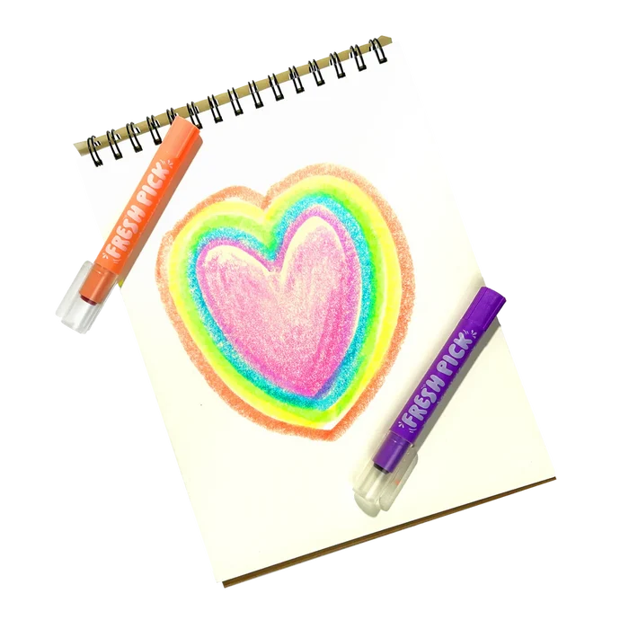 Ooly Fresh Pick Apple Scented Gel Crayons