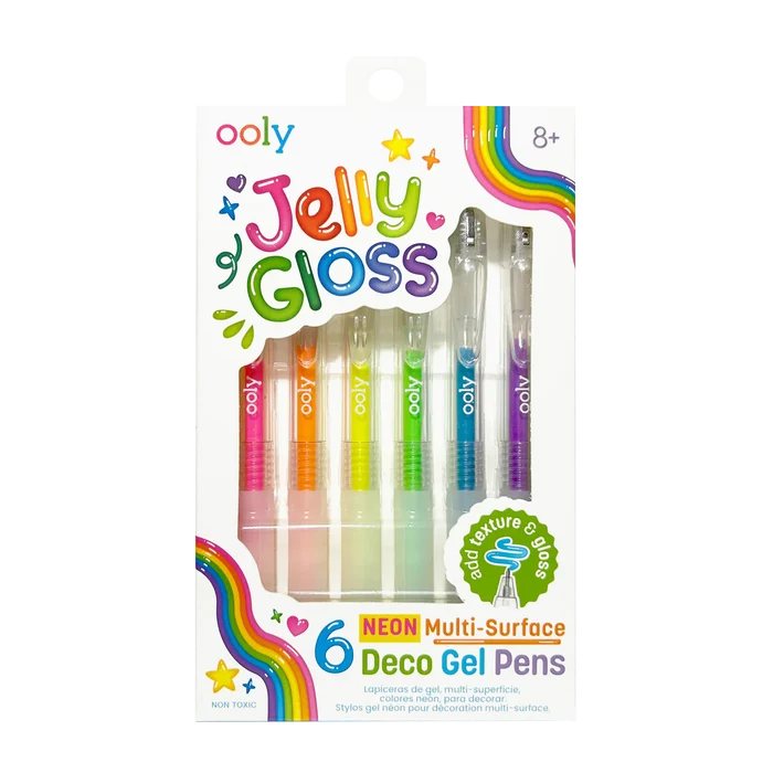 Ooly Jelly Gloss Neon Multi-Surface Deco Gel Pens