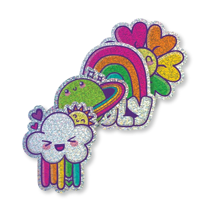 Ooly Stickiville Happy Rainbows Holographic Vinyl Sticker Pack