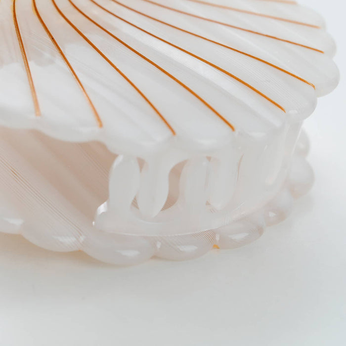 Opal Pearl Seashell | Gold Painted Seashell Claw Clip