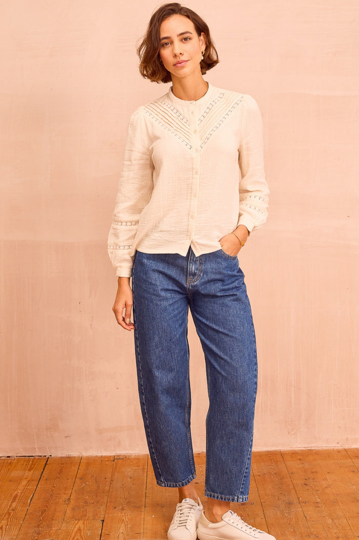 Organic Cotton Barrel Jean | Mid Wash - Aspiga