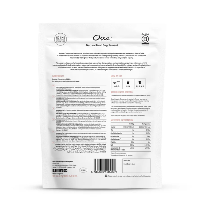 OSSA Grass Fed Colostrum Powder 150g