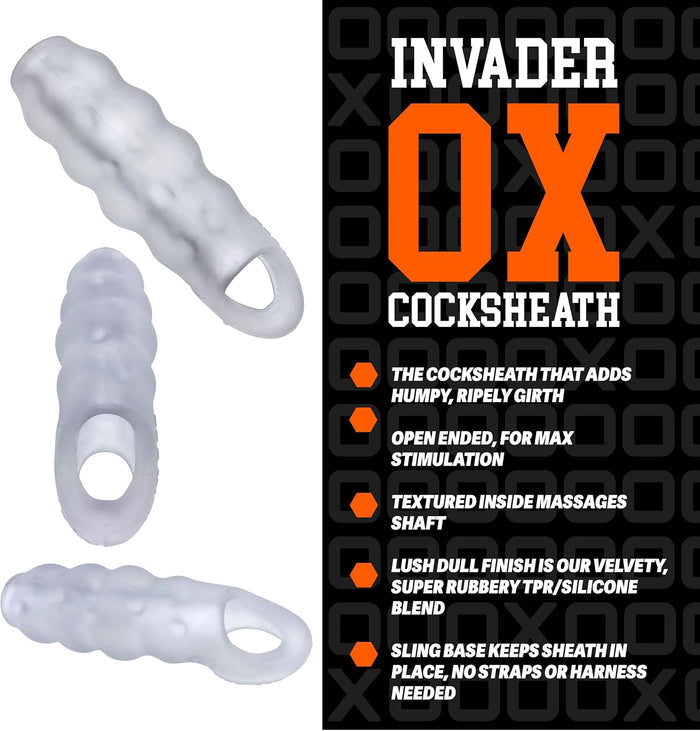 Oxballs INVADER humpity open-end velvety plus+SILICONE rubbery cocksheath