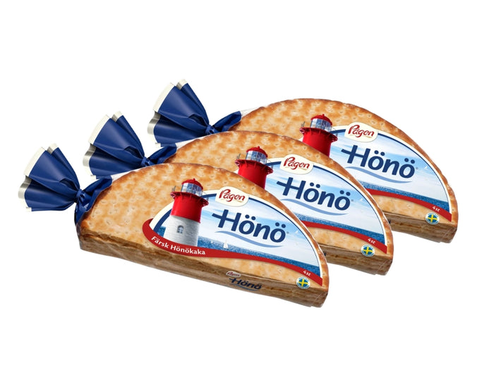 Pågen Hönökaka 3 × 4-Pack 450g (3 × 15.87 oz) – Authentic Swedish Soft Bread