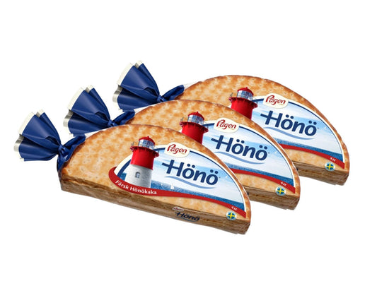 Pågen Hönökaka 3 × 4-Pack 450g (3 × 15.87 oz) – Authentic Swedish Soft Bread