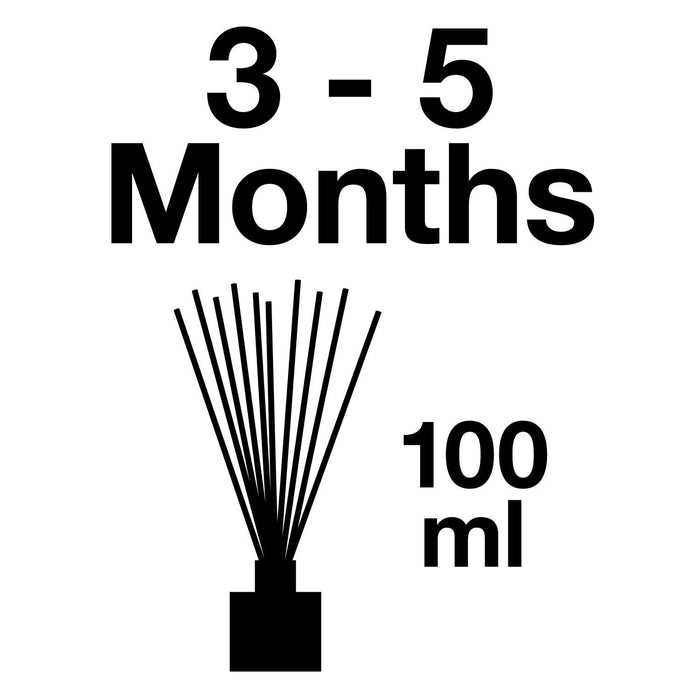 Pairfum London luxury reed diffuser with Classic Neroli & Olive scent, 100ml bottle and 10 reeds for elegant home fragrance.
