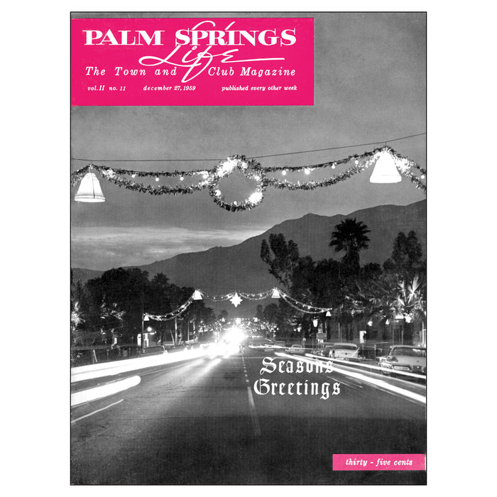 Palm Springs Life December 1959 Poster
