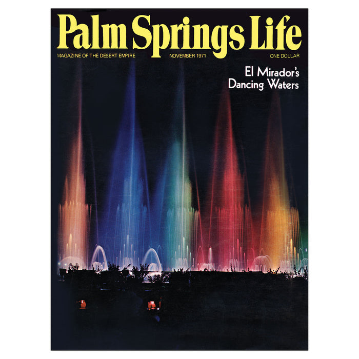 Palm Springs Life November 1971 Poster