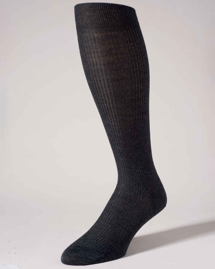 Pantherella Wool Knee Socks - Grey - Country Collection