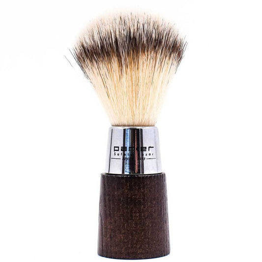Parker Vegan Shaving Brush - Wood & Chrome - L'Organic