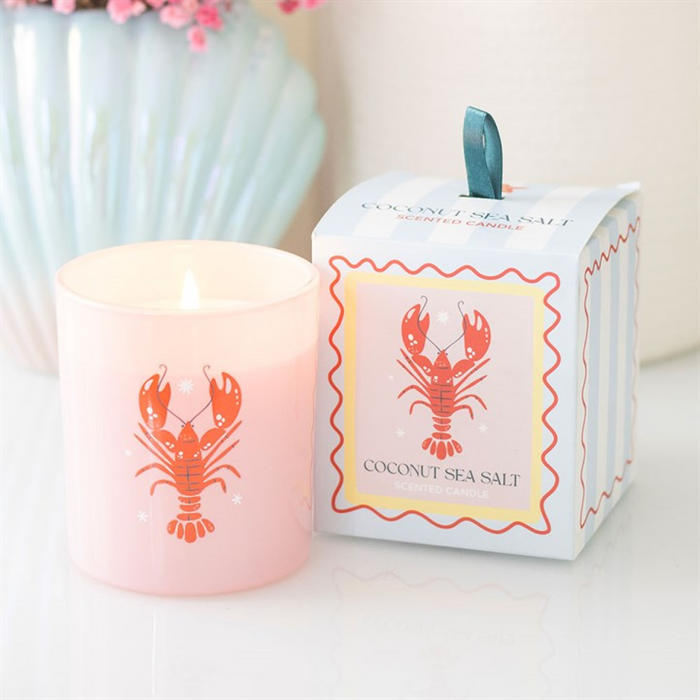 Pastel Lobster Coconut & Sea Salt Candle 🇬🇧