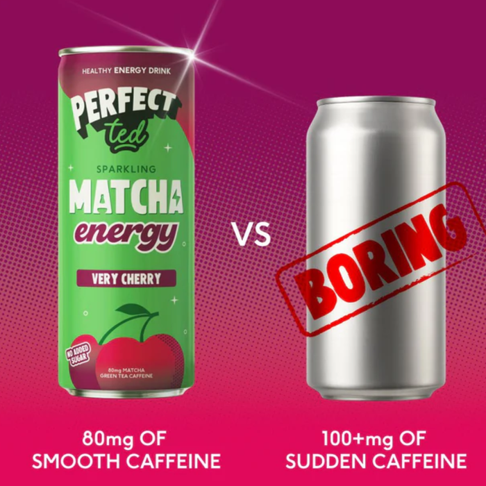 Perfect Ted Very Cherry Matcha Energy Drink 250ml
