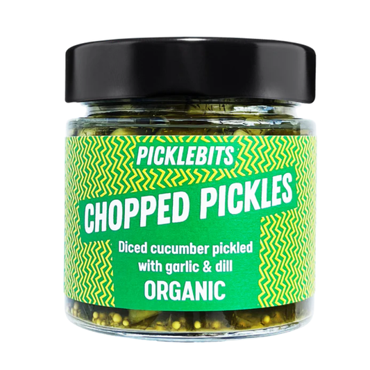 PickleBits Organic Chopped Dill Pickles 210g