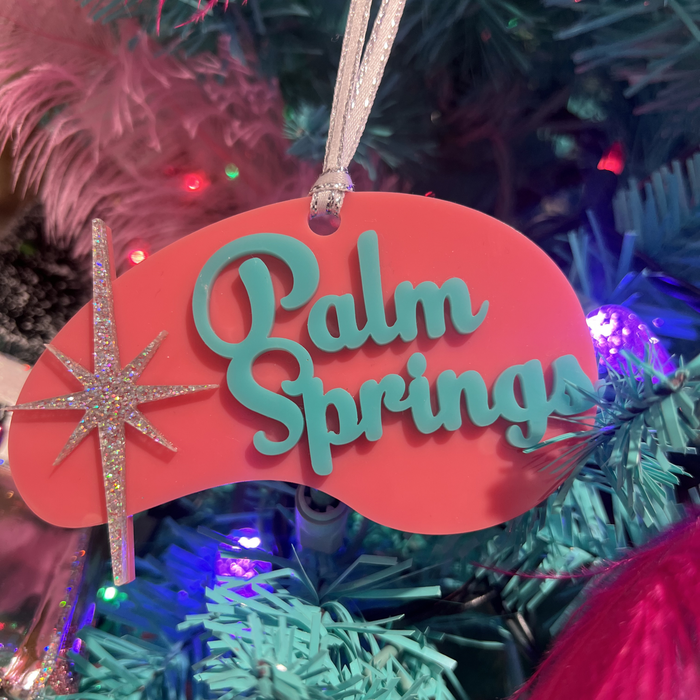 Pink Palm Springs Ornament