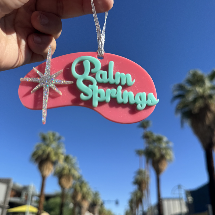 Pink Palm Springs Ornament