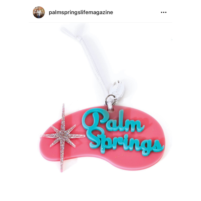 Pink Palm Springs Ornament