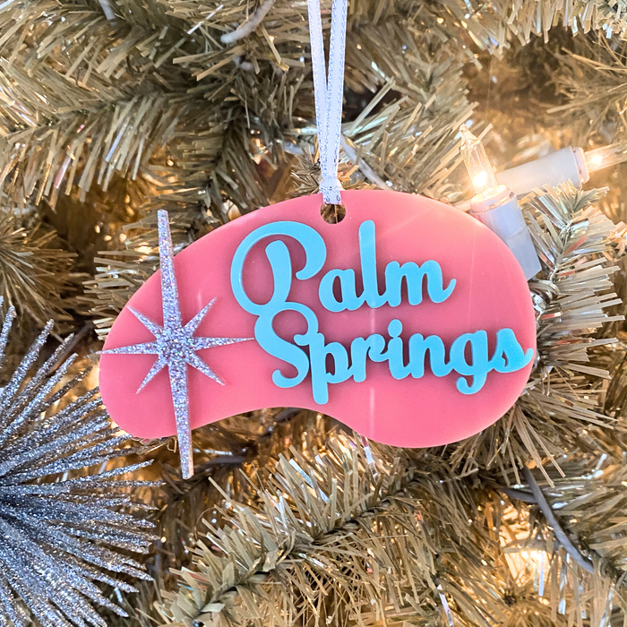 Pink Palm Springs Ornament