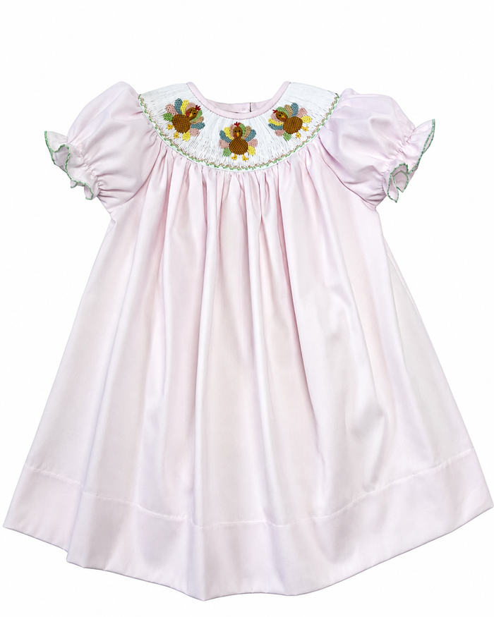 Pink Turkey Bishop Dress