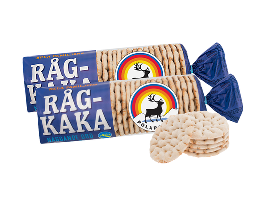 Polarbröd Rågkaka 2 × 24 pcs (2 × 900g / 2 × 31.74 oz) – Authentic Swedish Soft Rye Flatbread