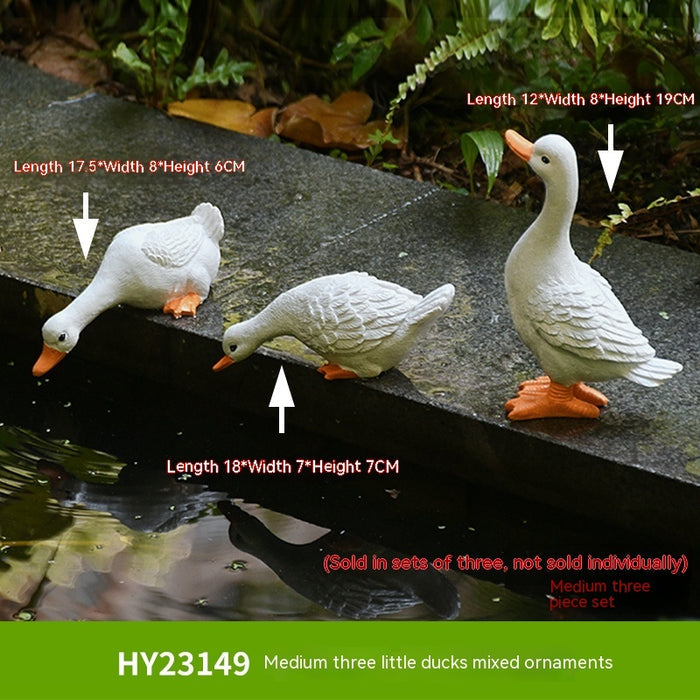 Pool Duck Resin Decorations Outdoor Garden Landscape 🇨🇳