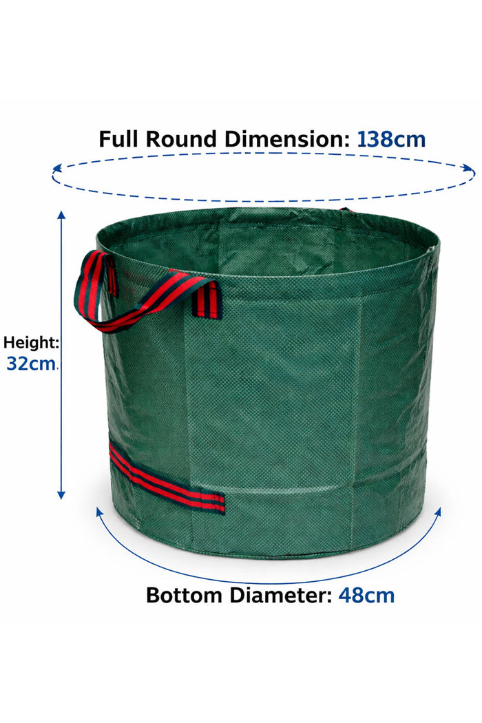Pop Up Garden Waste Bag 138cm – Collapsible Leaf Collector Bin with Gloves 🇬🇧